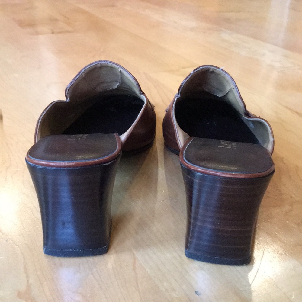 LRL Lauren Ralph Lauren | Leather Loafer Mules - Picture 10 of 12